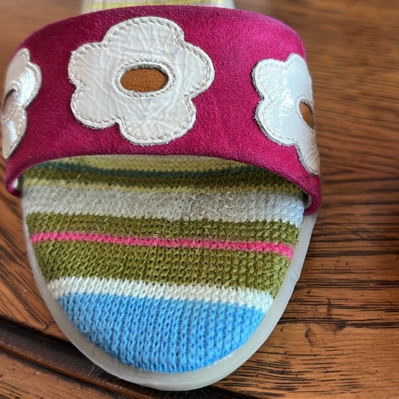 DesignerGoffredo Fantini/Materia Prima Italy.Suede/leather& fabric Unique sandal - Picture 5 of 13